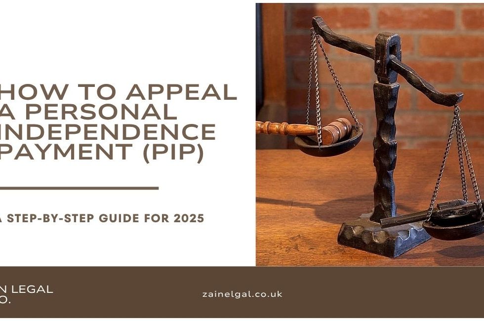 Denied PIP or unhappy with your award? Don’t lose hope. Discover why Personal Independence Payment claims are often refused, the impact on your life, and how to appeal a PIP decision step-by-step in 2025. Our compassionate guide (PISA format: Problem, Impact, Solution, Action) explains the PIP appeal process – from mandatory reconsideration to tribunal – and shows you how Zain Legal & Co can support you in securing the benefits you deserve. Learn about appeal success rates, timelines, and get answers to FAQs to help you confidently challenge a PIP decision.